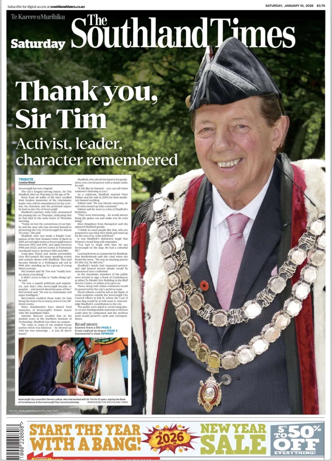 Tomorrow's Newspapers | Sentinel Current