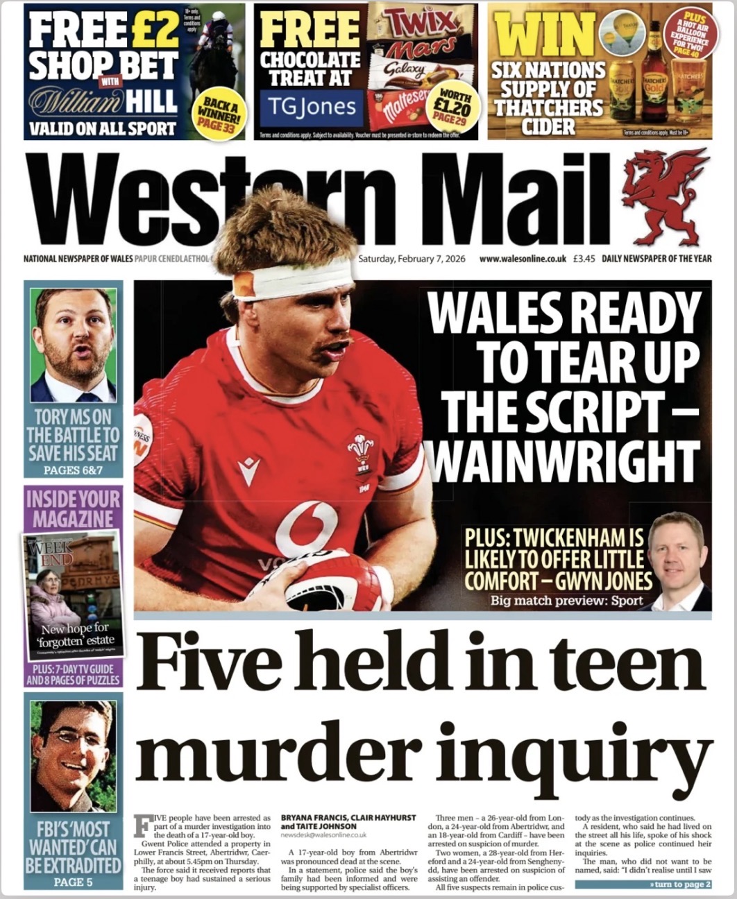 Tomorrow's Newspapers | Sentinel Current